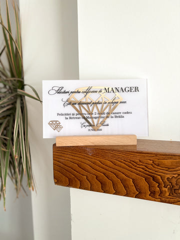 Decoraţiune premium personalizată  - Gold Diamond