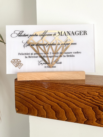 Decoraţiune premium personalizată  - Gold Diamond