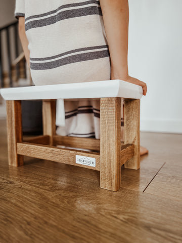 Scaun tip taburet Refuge Wood - Stephan