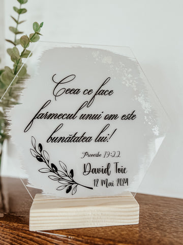 Decoraţiune personalizată Proverbe 19:22