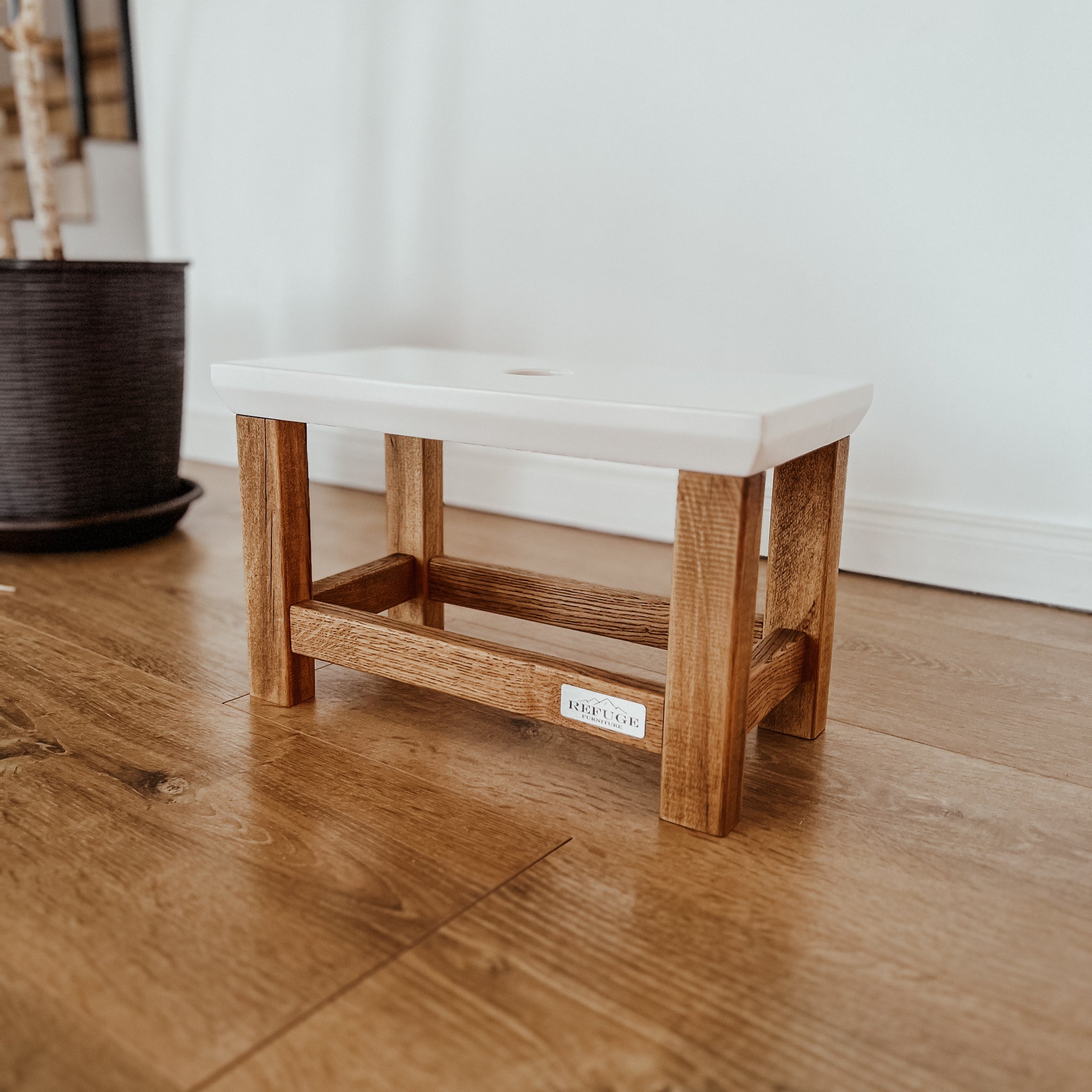 Scaun tip taburet Refuge Wood - Stephan