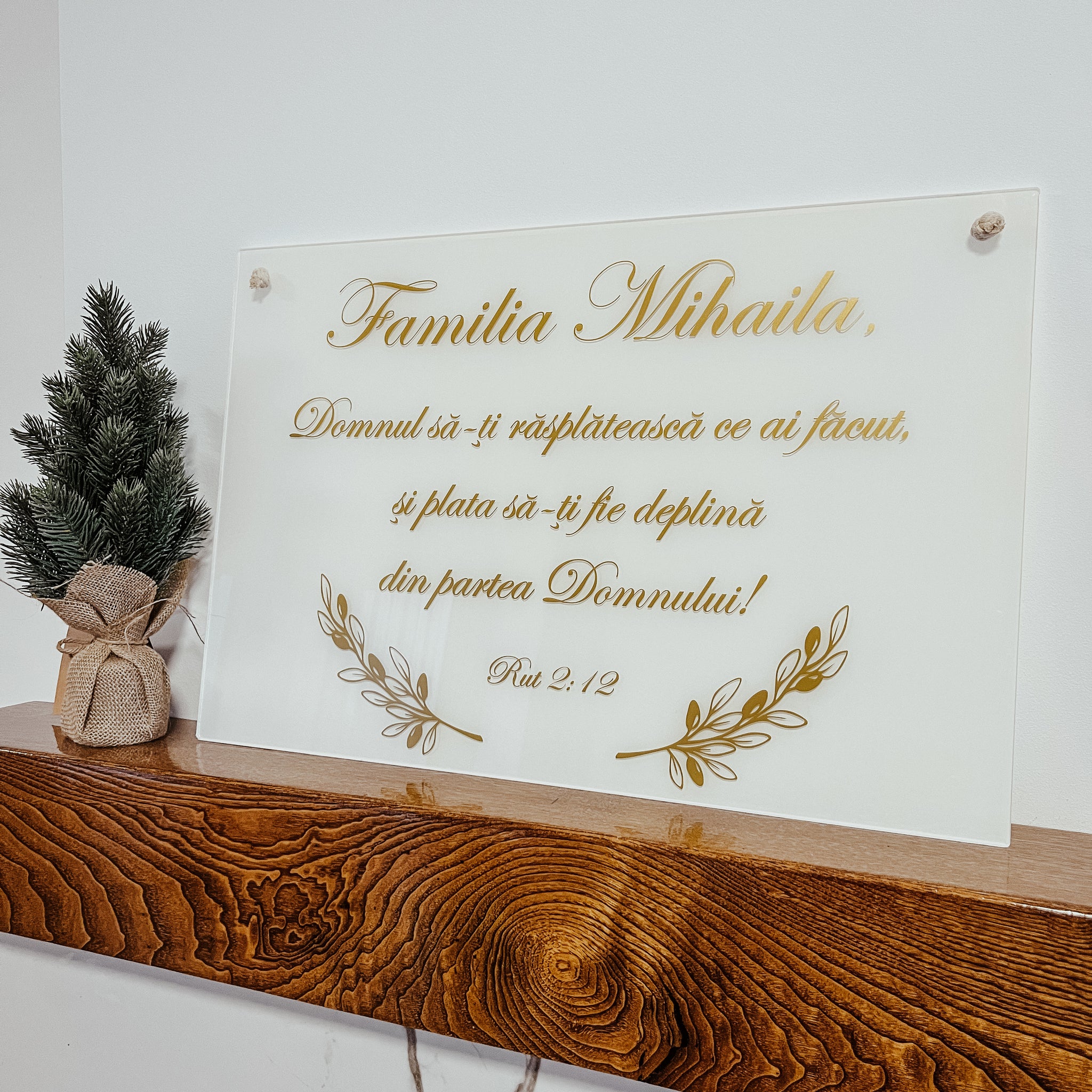 Decoraţiune personalizată pentru perete - Rut 2:12