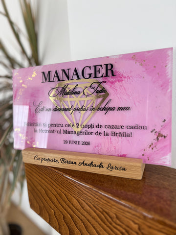 Decoraţiune premium personalizată  - Pink Diamond