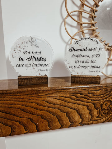 Decoraţiune ,,Pot totul în Hristos care mă întăreşte!'' - Filipeni 4:13