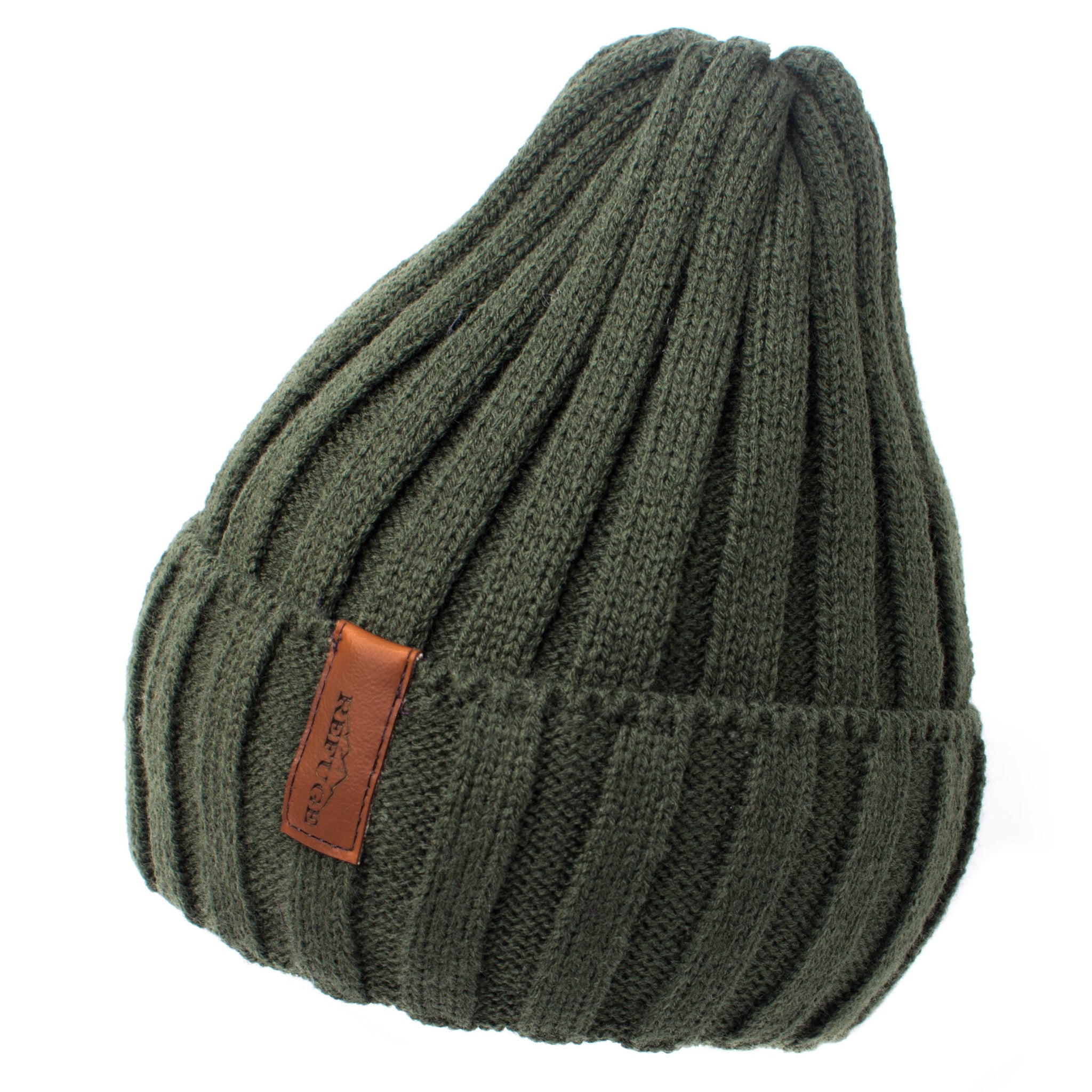 Set caciula si fular circular Refuge - Olive